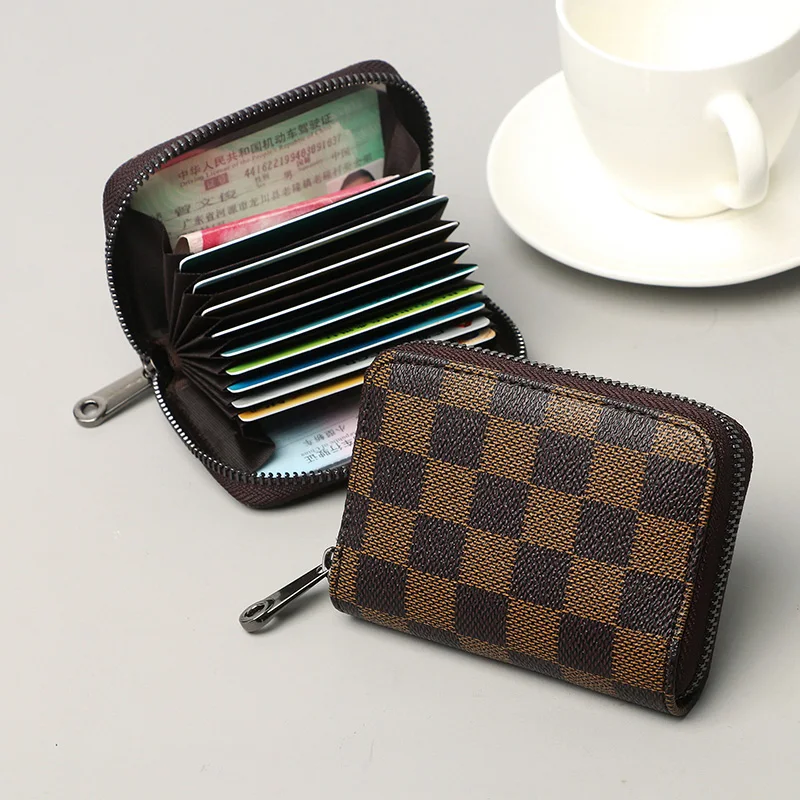 

Men Credit Card Holder Women Organ Zipper Card Bag Casual Credit Card Holder Unisex Organ Women Shoulder Bags