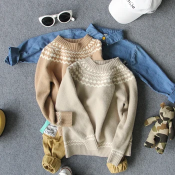 

90-130cm height new 2019 autumn winter fashion style boys sweater kids spring autumn clothing boys winter sweater