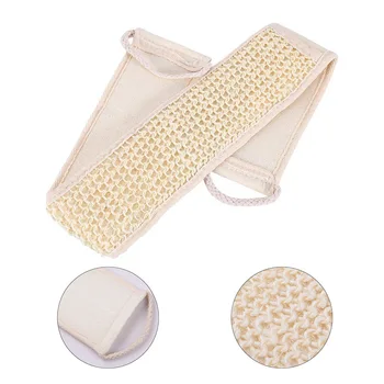 

New Hot Sisal Bathing Back Strip Hot Scrubber Sponge Towel Exfoliating Back Strap Bath Shower Body Cleaning Towel Bathroom Tool