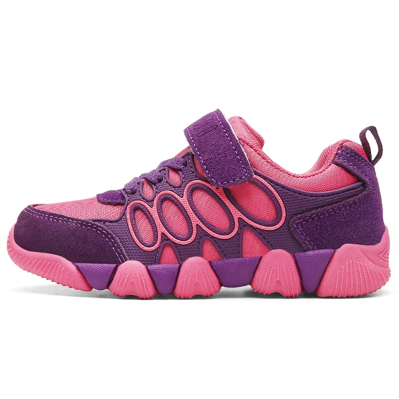 Pink NEXNan/детская обувь из натуральной кожи; Детские кроссовки; повседневная обувь для мальчиков; кроссовки для девочек с дышащей сеткой; спортивная обувь для бега - Цвет: Pink