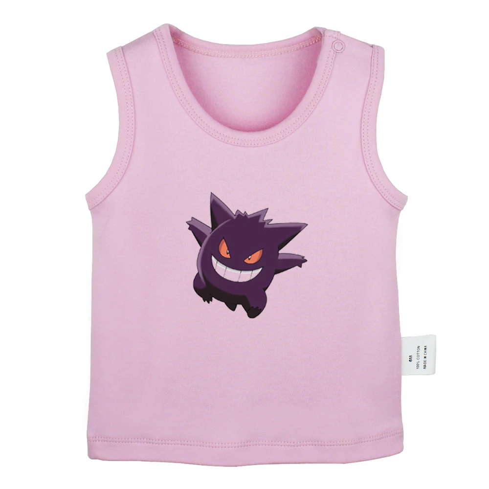 JbBabyYV949P Мультфильм Покемон Togepi Jigglypuff Chansey Ditto Gengar Lickitung новорожденных детские майки футболки для малышей жилет без рукавов Одежда для младенцев - Цвет: JbBabyYV949P