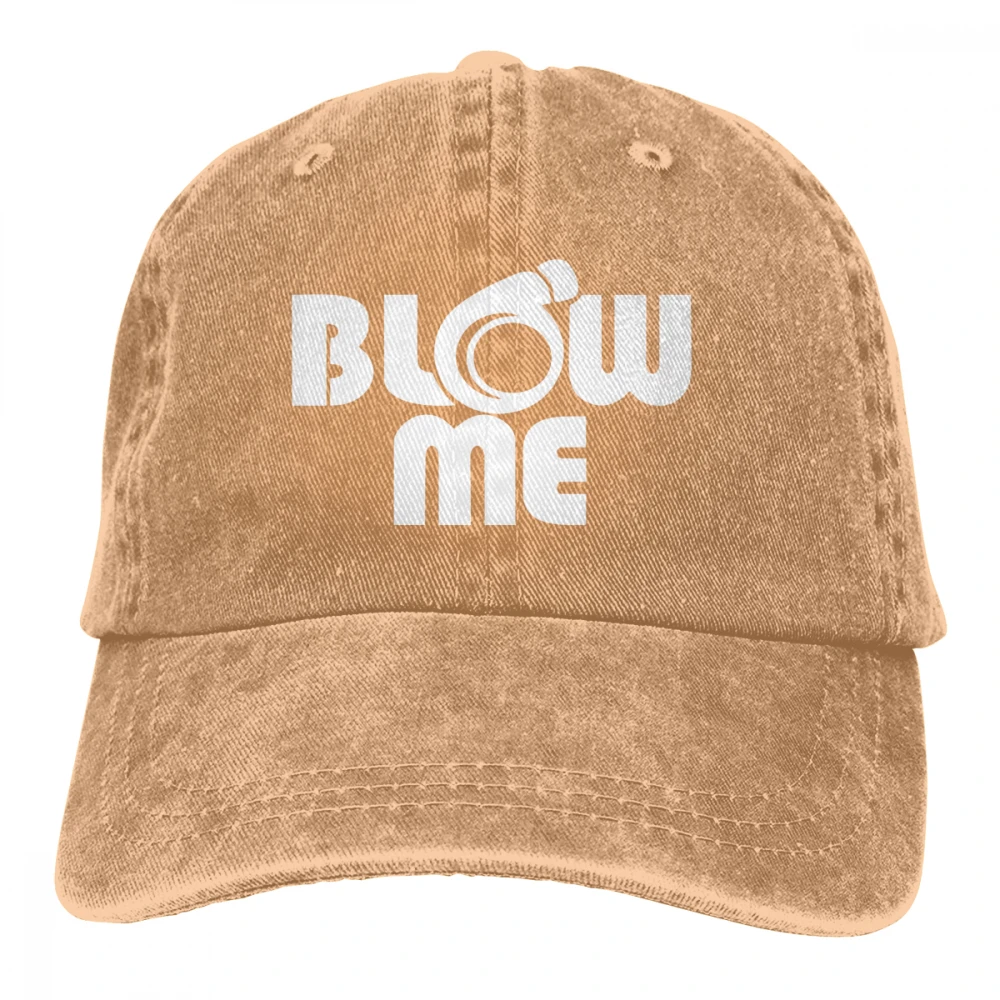 Blow Me Casquette черные унисекс Мужские Женские джинсовые бейсболка с ремешком кепки регулируемые Гольф папа шляпа - Цвет: Хаки