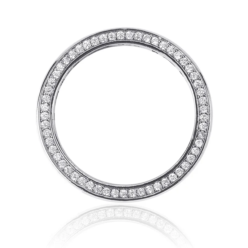 DNSCHIC, новое кольцо из стерлингового серебра S925 пробы, глянцевое кольцо в стиле хип-хоп, микро инкрустированные цирконом, ювелирные изделия для мужчин и женщин, пара колец