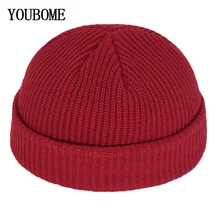 Шапки Skullies, зимняя мужская вязаная шапка, женские шапки для мужчин, Miki Docker, Кепка с черепом, Мужская теплая зимняя вязаная шапка