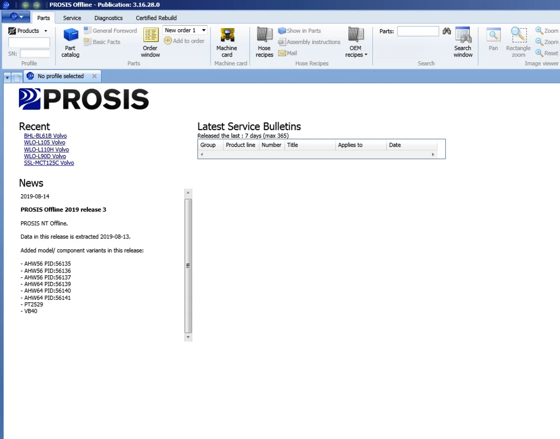 Construction Equipment PROSIS 9.2019 (Parts+Repair) For volvo