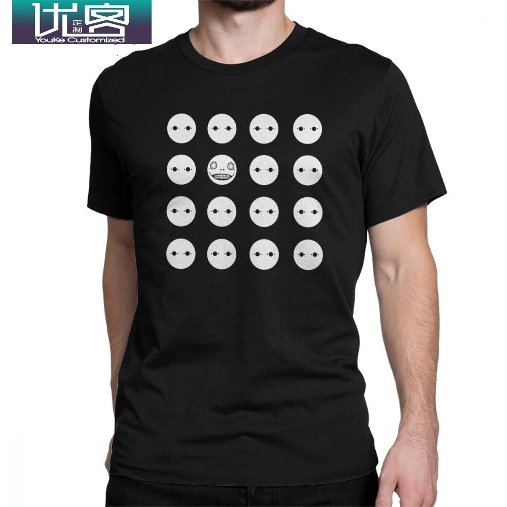 Nier Automata T-Shirt for Men Ps4 Exclusive Platinum Games Fashion Cotton Tee Shirt Short Sleeve T Shirts Original Tops | Мужская одежда