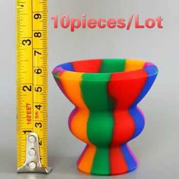 

10pcs smoking hookah bowl shisha head narguile cup chicha accessories water pipe charcoal holder nargile silicone heat keeper