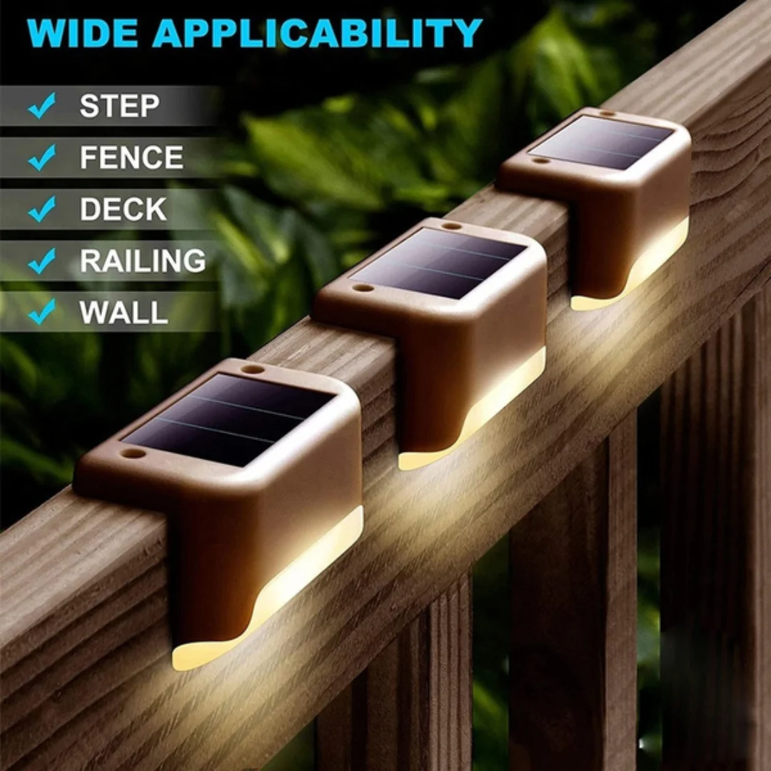 Solar Lights Solar Landscape Lights Solar Pathway Lights Garden Lights Waterproof Solar Panel LED Light Outdoor Wall Lamp Suitable for Road Courtyard Terrace Stair Steps