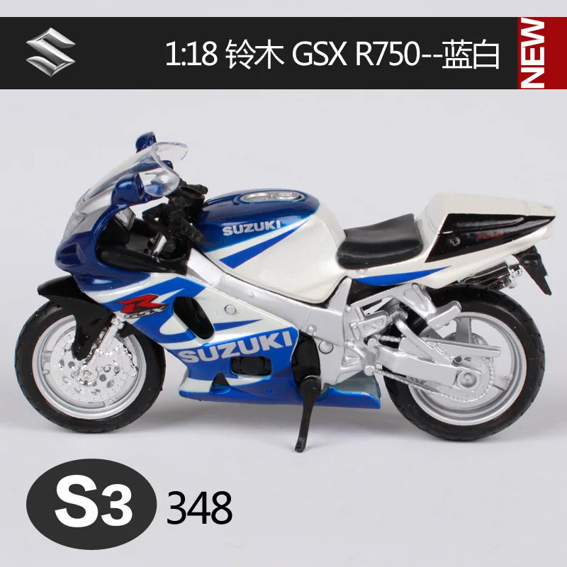Maisto 1:18 SUZUKI мотоцикл металлическая модель игрушки для детей подарок на день рождения Коллекция игрушек