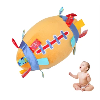 

Baby Plush Rugby Kids Ball Jingle Outdoor Sports Entertainment Hobby Grab Force Training Stuffed Toys Bell Hand Catching Soft