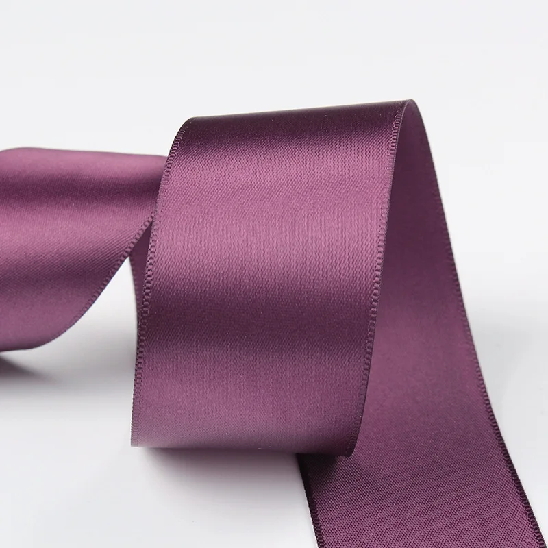 Satin Ribbon 100Yards 6mm 9mm 13mm 16mm 19mm 25mm 38mm Single Face Solid Color DIY