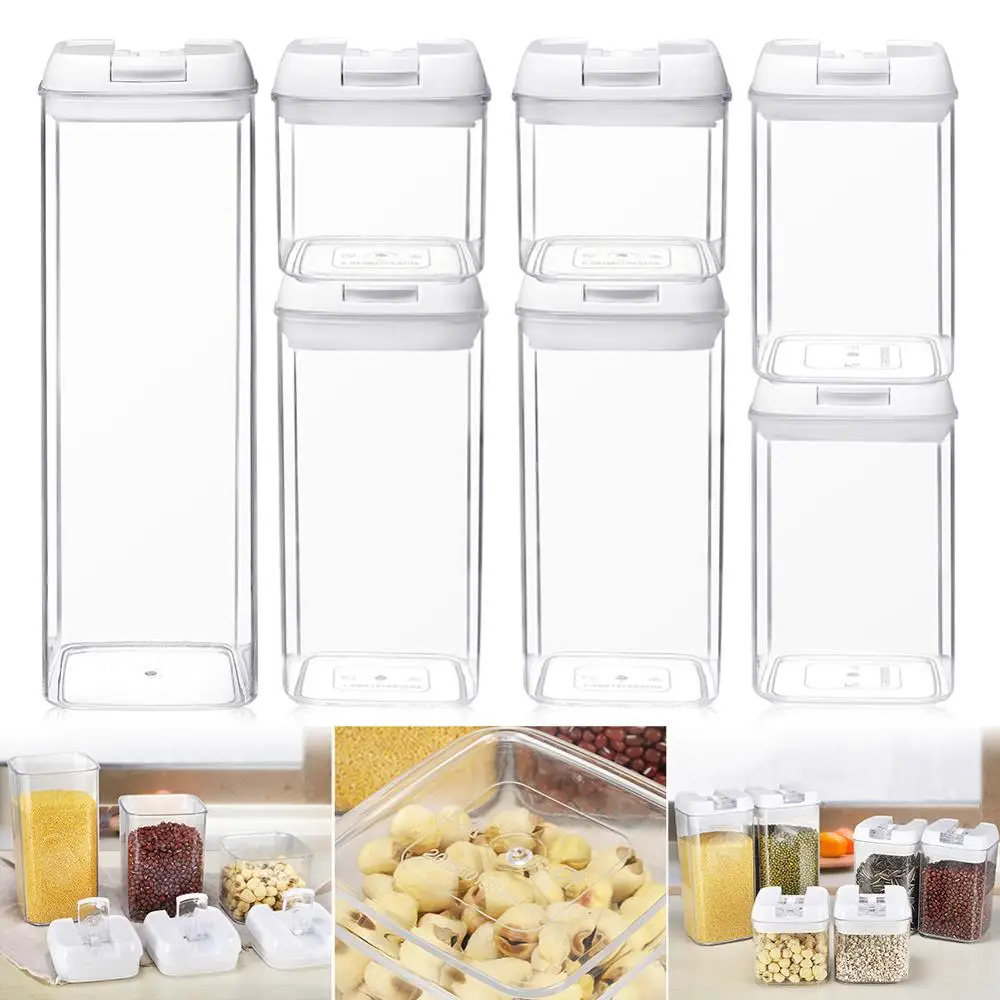 Герметичный контейнер для хранения пищевых продуктов 5/6/7 таблеток BPA free