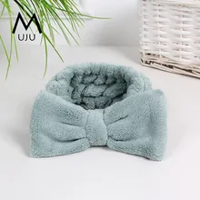 Новая стильная Коралловая Вельветовая повязка для волос, креативная повязка для волос для девочек,, простая прочная однотонная полоска для мытья лица