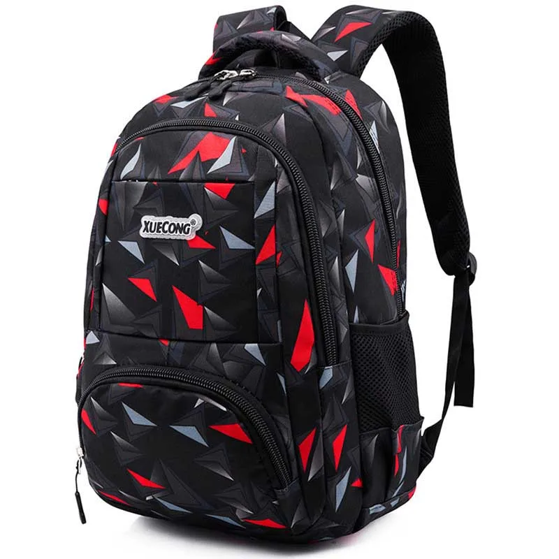 Geometric patterns Waterproof School Bags Girls Boys Children Backpack Kids Book Bag Mochila Escolar Schoolbag