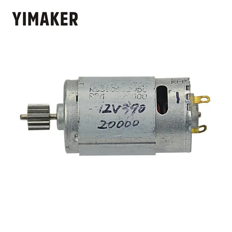 YIMAKER 1 шт. двигатель постоянного тока для электромобиля 12 В RS390 12T 15 25 Вт 20000 ОБ/мин
