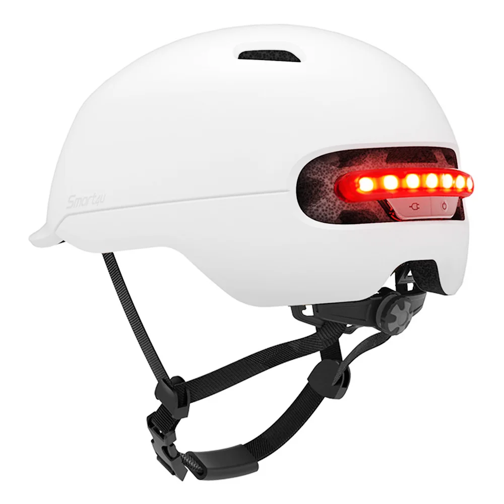 Bicycle Helmet Smart Back LED Light Cycling Helmet for Man Women Scooter Skateboard EPS Breathable Ventilation Night Safe Riding