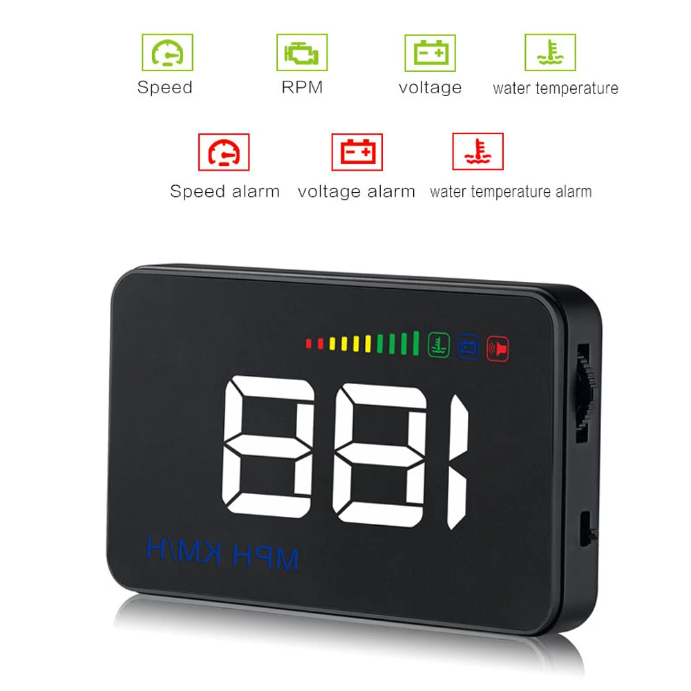ホット 3 5 Hud Obd Obd2 Hud 車の警報システム自動速度プロジェクターデジタルディスプレイ水温計セキュリティよりも Tpms ヘッドアップディスプレイ Aliexpress