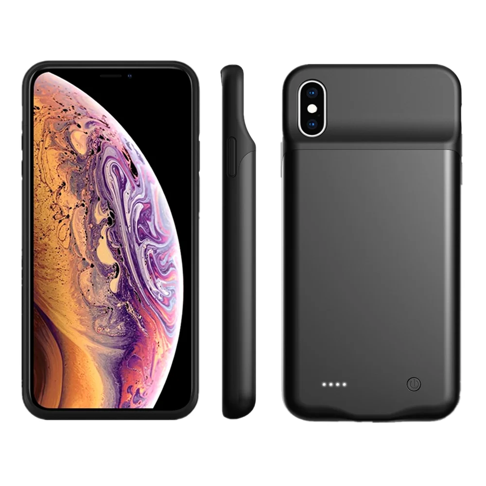 Чехол для зарядного устройства для iPhone X XS power Bank, чехол для iPhone XS Max XR, чехол-аккумулятор 4000 мАч