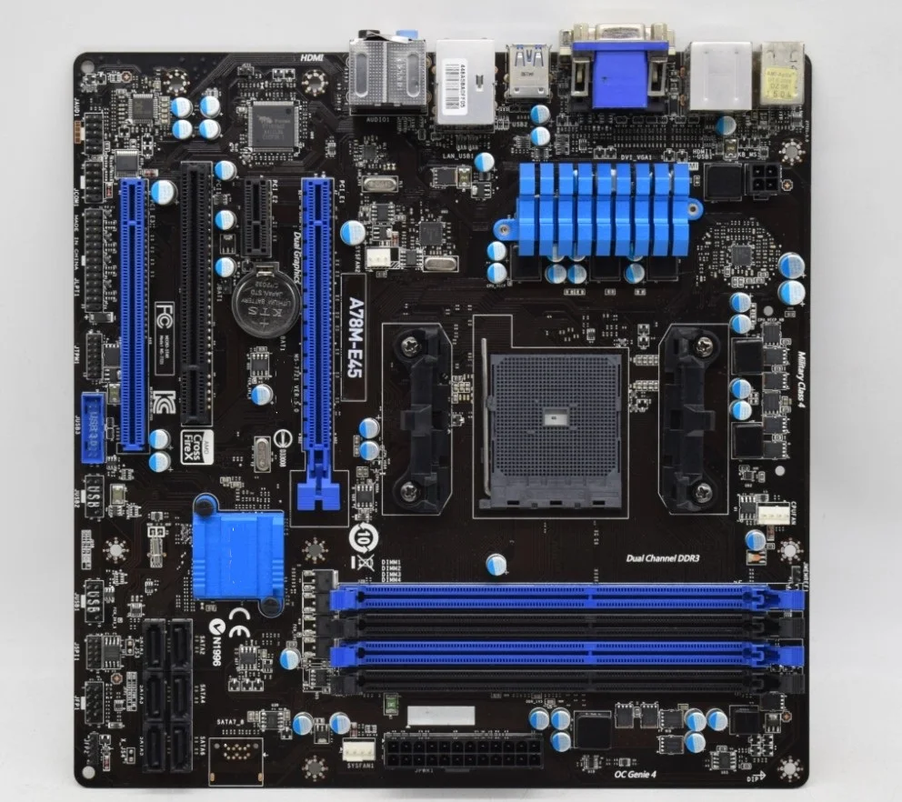 Материнская плата для MSI A78M-E45 FM2 +/DDR3 A78 с поддержкой A8 7650K X4 860K протестирована ок