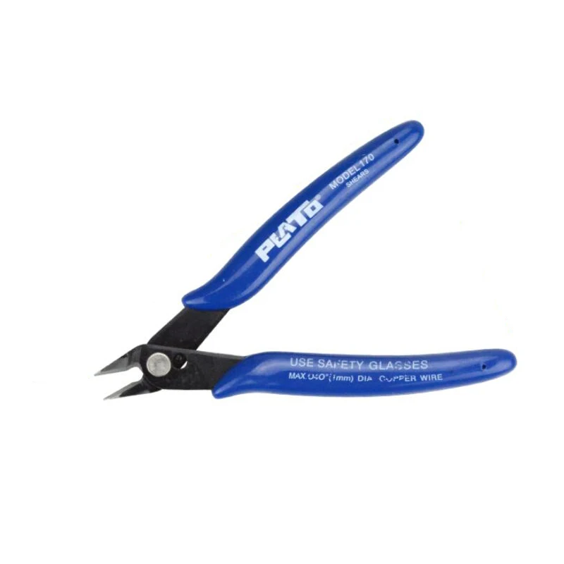 1pcs C Electrical Wire Cable Cutters Anti-slip Side Cutters Snips Flush Nipper Mini Diagonal Pliers Hand Tools - Цвет: 1pcs C