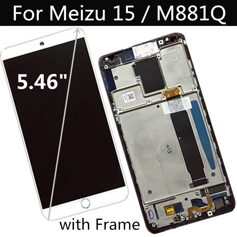AMOLED для Meizu 15 ЖК-дисплей сенсорный экран дигитайзер сборка замена аксессуары Lite |