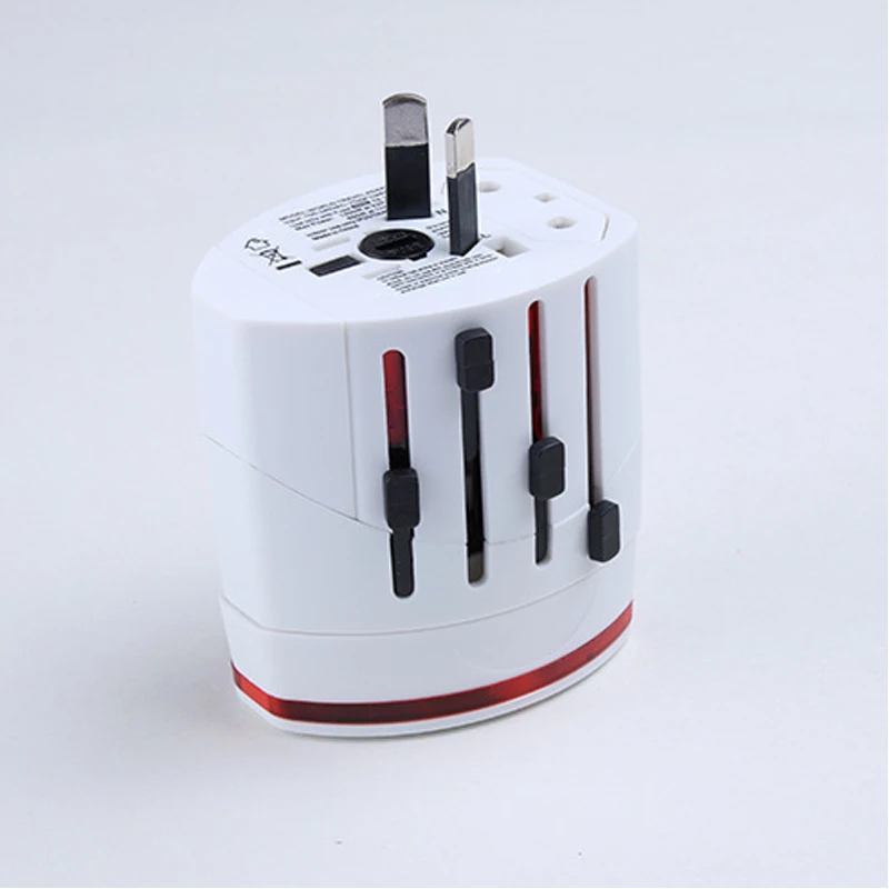 AC100V-250V 10A Универсальный адаптер питания для путешествий с двумя usb-портами DC5V 1A US UK EU AU/CNY