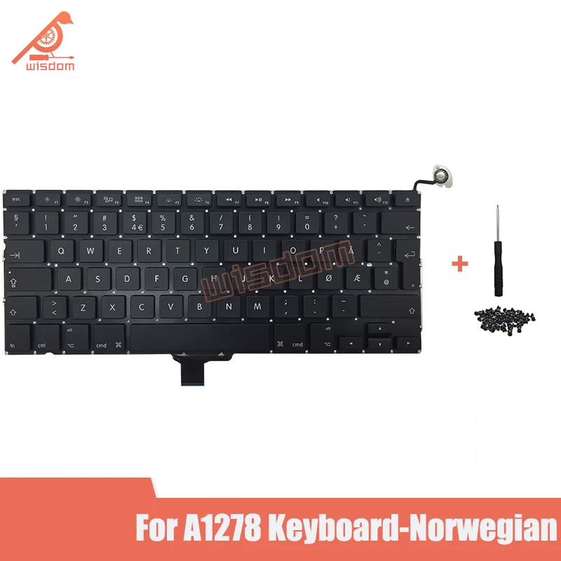 

Full New A1278 Norwegian Laptop keyboard For Macbook Pro 13" A1278 Norwegian keyboard 2009 2010 2011 2012 year