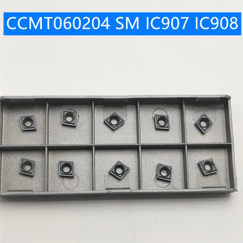 

CCMT060208 SM IC907 908 Carbide cutters CCMT 060204 SM IC907/908 Insert face mill Lathe CNC tools tools internal Turning Tool