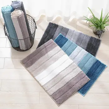 

2 Size Bathroom Floor Mat Soft Portable Foot Pad Door Mat Household Anti Slip Comfortable Water-Absorbing Living Room Kitchen