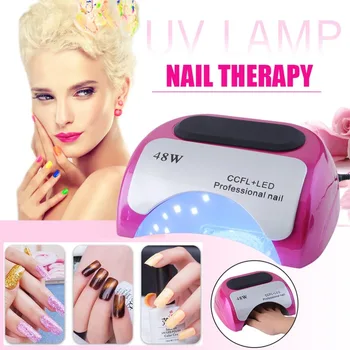 

Auto-induction Sensor 48W Nail Quick Dryer LED Lamp Gel Curing Ultraviolet Light Timer Nail Care Artifact Phototherapy Machine