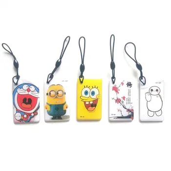 125KHZ 13.56MHZ Dual Chip Frequency Changeable Rewritable UID/T5577 EM4305 RFID Rewrite 0 Block Keychain Access Control Card 1