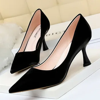 

Women Pumps High Heels Boat Shoes Pointed Toe Dress Wedding Shoes Hot Selling Shoes Zapatos Mujer