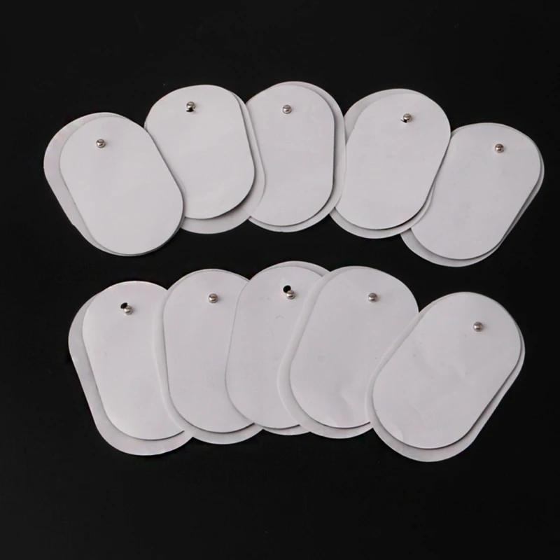 

10Pcs Silicone Gel Tens Units Electrode Replacement Pads For Massagers Practical H55D
