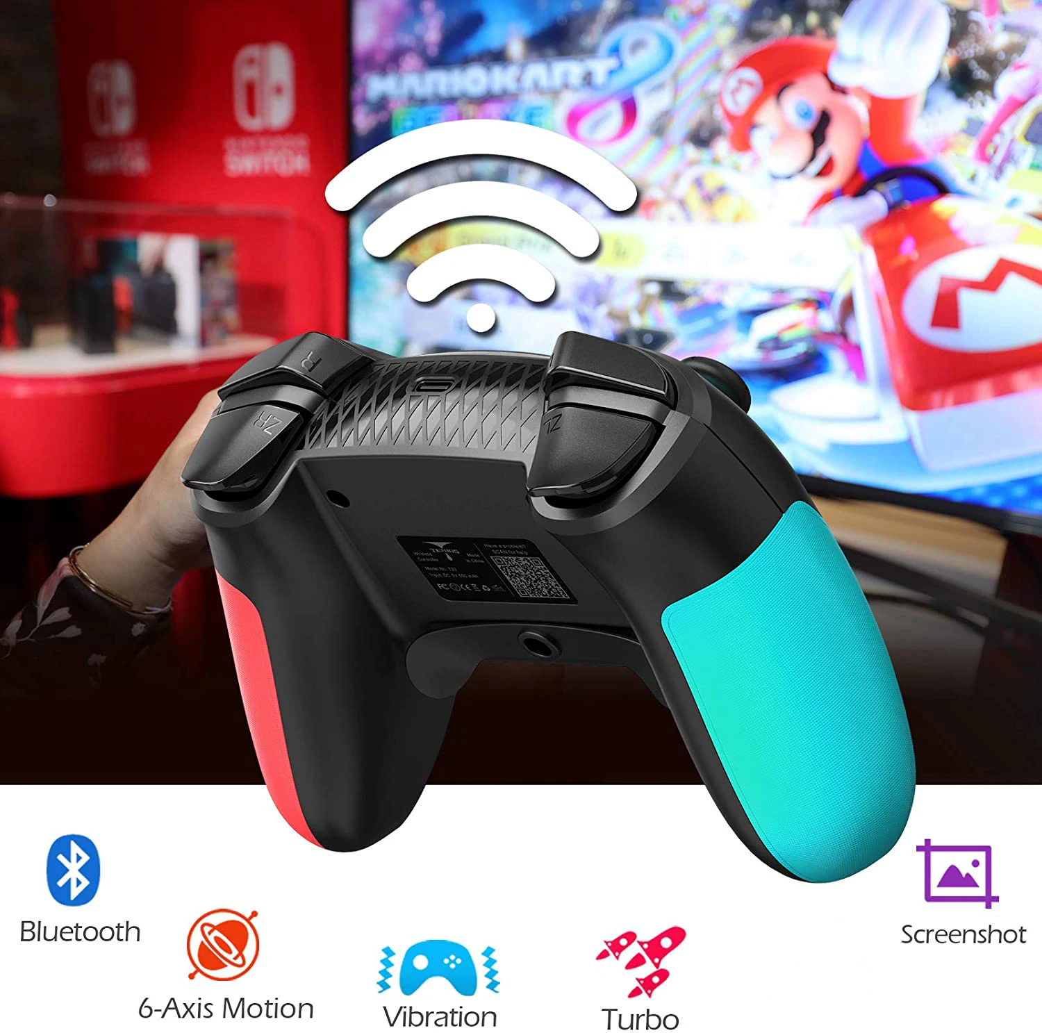 2021 New Bluetooth Switch Pro Gamepad For Nintendo Switch Console Wireless Gamepad Video Game PC Game Joystick Controller