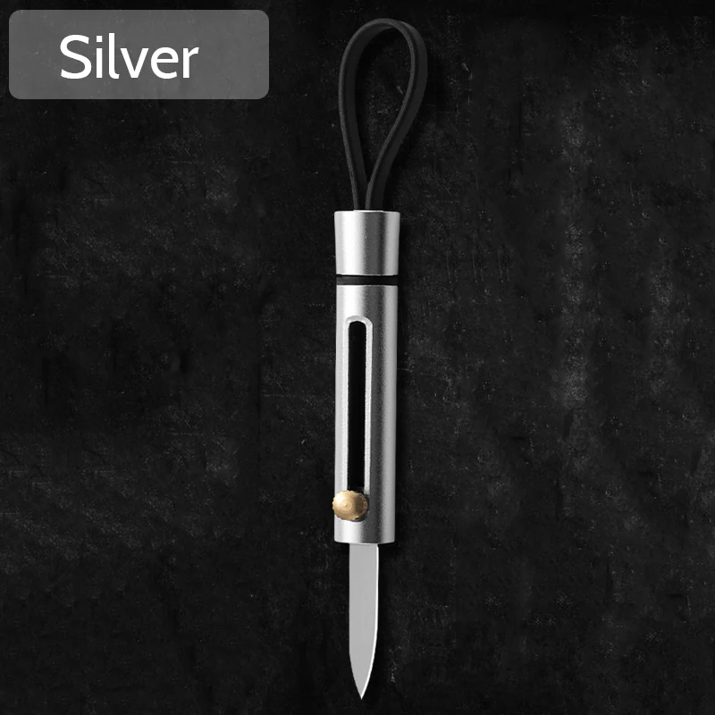 Silver Мини Карманный Многофункциональный складной нож функция CS Go ножи для открывания букв Портативный Открытый EDC инструмент открытый лагерь выживания - Цвет: Silver