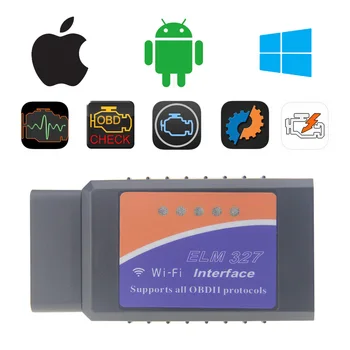 

PIC18F25K80 Wifi ELM327 Code Reader OBD Adapter for Andriod iOS PC OBD2 Diagnosis Tool ELM 327 V1.5 WI-FI For Mercedes Volvo VAG