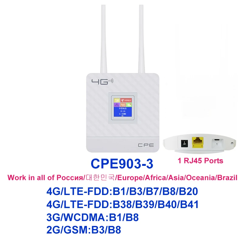 wps wifi extender TIANJIE 4G Wifi Router CPE Antenna WAN LAN RJ45 Unlocked Modem Lte Sim Card Hotspot Wireless wifi repeater with lan port Modem-Router Combos