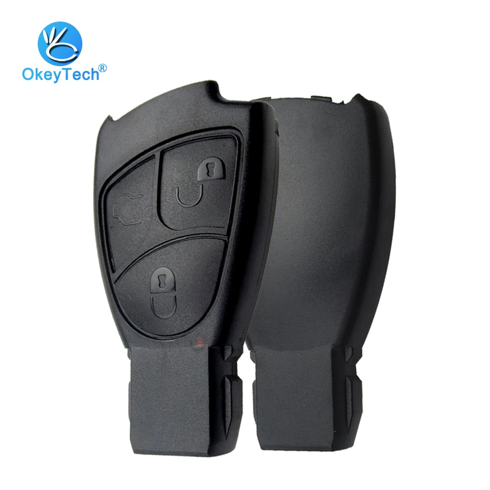 

OkeyTech for Mercedes-Benz Keycase for Mercedes Benz W168 W163 W203 W205 W208 A200 Vito Smart Key Cover Parts Blade No Emblem
