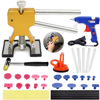 

Car Body Paintless Dent Repair Tools Glue Gun Puller Lifter Hail Damage Removal Tool Sucker Suction Cup + 20 Tabs