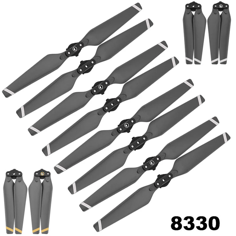 4Pcs For DJI Mavic Pro 8330 Folding Props Quick Release Propellers Blades CW/CCW 4Pcs For DJI Mavic Pro 8330 Folding Props Quick Release Propellers Blades CW/CCW
