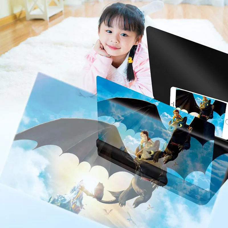 16 дюймовая 3D лупа увеличительное стекло для экрана HD очки видео усилитель анти