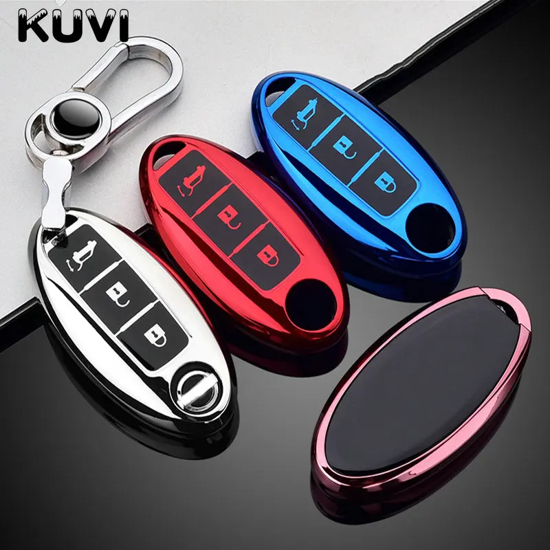 Car Remote Key Case Cover Shell Nissan Qashqai X-trail T32 T31 Juke J10 J11 Kicks Tiida Pathfinder Note Soft Tpu For Infiniti - - Racext™️ - - Racext 17