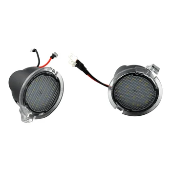

2pcs Easy Install Front 12V Plug And Play Rearview Replacement Part LED Under Side Mirror Puddle Light PC Direct Fit For Taurus