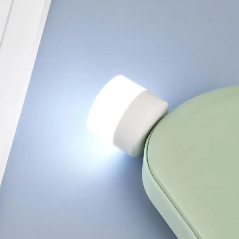 LED Light Night Light Book Light USB Plug Lamp Computer Mobile Power Charging USB Small Book Light LED Eye Protection Reading Light Small Round Night