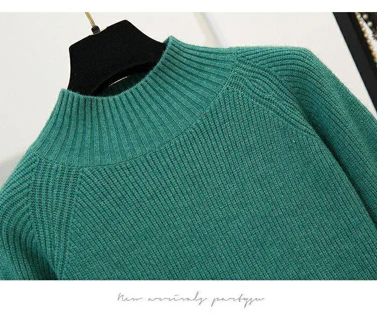 green sweater Женский комплект из 2 предметов, элегантный повседневный комплект из двух предметов, корейский стиль, офисный женский свитер, комплект из 2 предметов с юбкой, теплая зимняя одежда - Цвет: green sweater