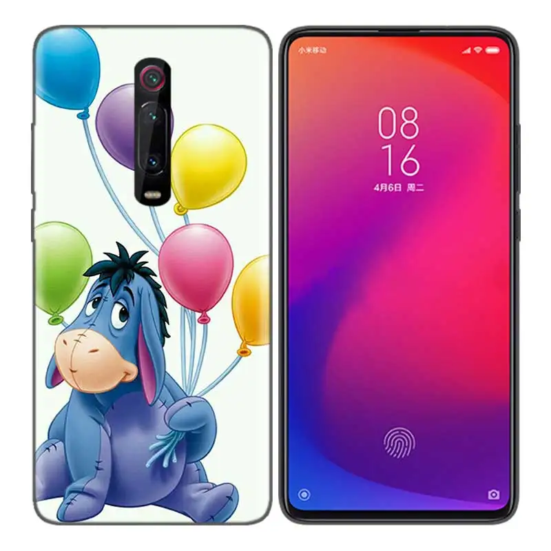 Черный мягкий силиконовый чехол-сумка для Xiaomi mi 9T CC9 Red mi 4 4X5 6 6A 7 7A Note Plus K20 Pro F1 Tampa Fall новейший Винни Poo - Цвет: Коричневый