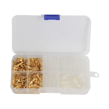 

240Pcs Car Auto Motorcycle Bullet Terminals 4mm Male & Female Wire Bullet Crimp Connectors Terminal With Insulation Sheath