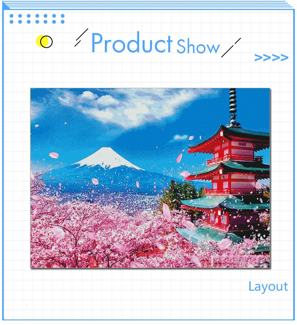 EverShine 5D алмазов картина с квадратные Стразы Fuji горный Алмазная вышивка пейзажа Вышивка крестом Алмазная мозаика подарок