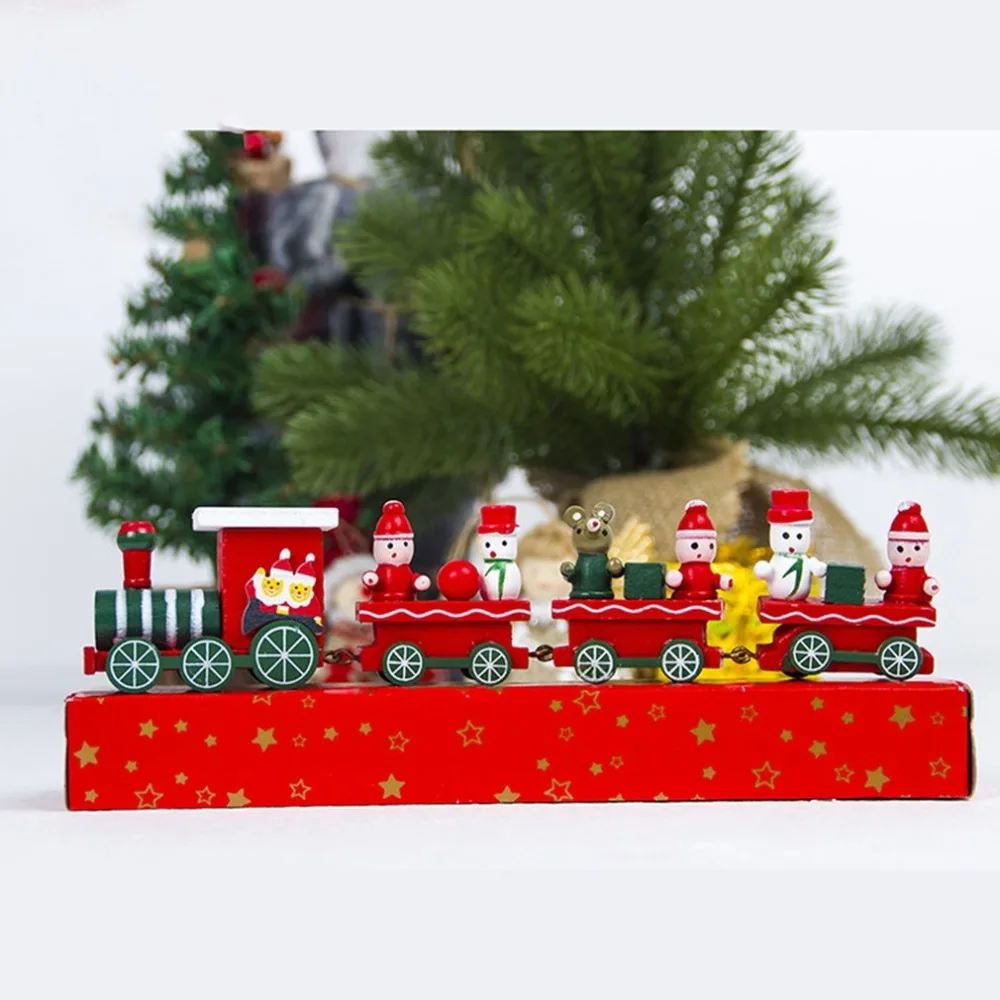 DUUTI деревянный поезд Рождественское украшение для дома мини Рождественский Поезд Модель автомобиля игрушки Рождественский подарок для детей Новое поступление