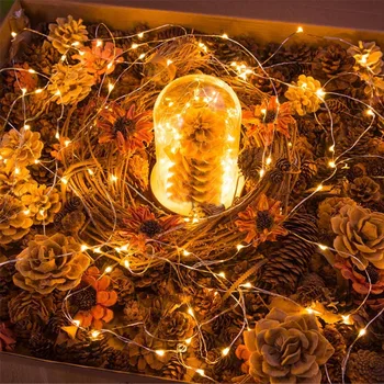 

Copper Wire String Light LED String Fairy Lights Night Light Holiday Lighting For Garland Christmas Tree Wedding Party Decor